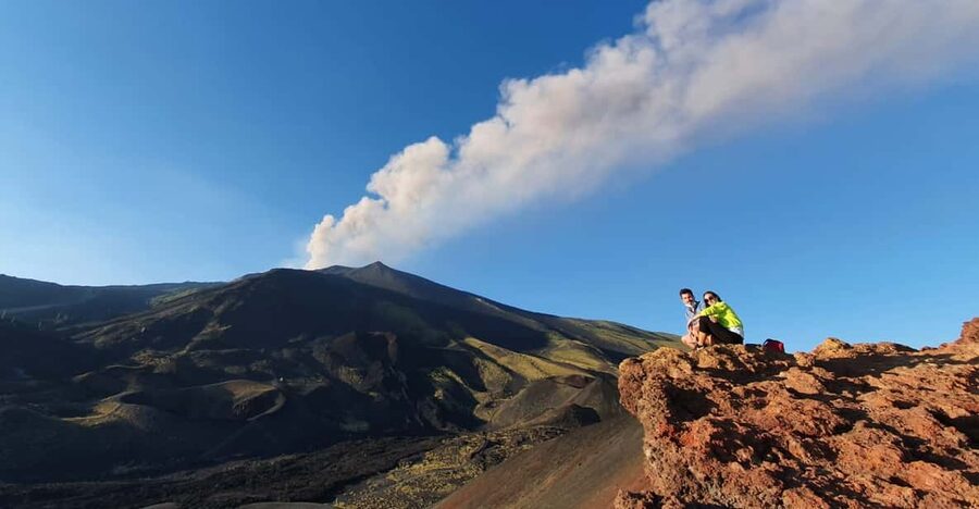 From Taormina: Etna Tour with Hiking, Cave Visit, & Tastings - Rifugio Sapienza and the extinct craters