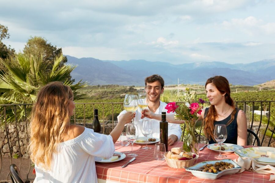 From Taormina: Mount Etna Food and Wine Tasting Tour - Inside the family-run winery