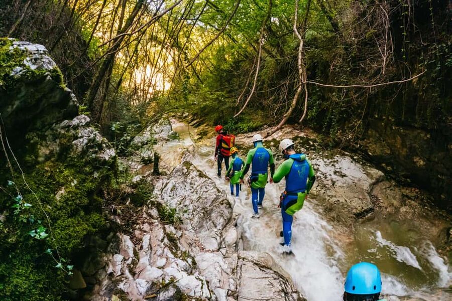 From Tignale, Lake Garda: Beginner-Friendly Canyoning Tour - The ten-minute walk out and fifteen-minute break