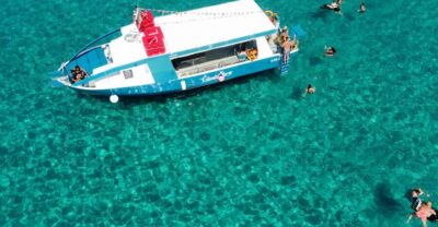 From Tropea: Capo Vaticano boat tour with snorkel & aperitif