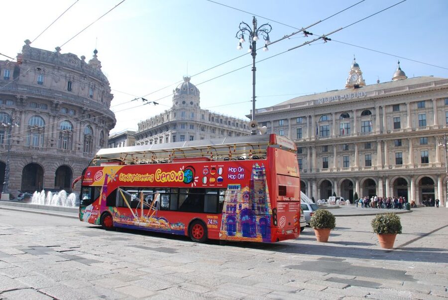 Genoa: Hop-on Hop-off Tour Ticket - Audio commentary, app, and the actual tour style