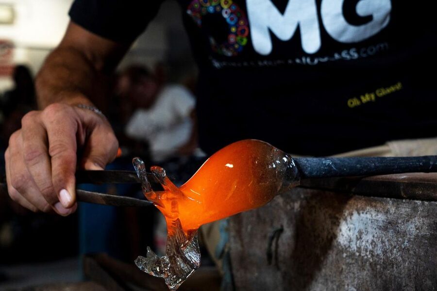 Glass Blowing Show Visit Murano Glass Factory & Showroom OMG - Why the $5 price can be good value