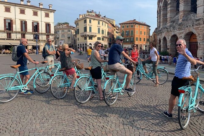 Highlights and hidden gems Verona Bike Tour - The Adige, Scaliger Bridge, and San Zeno