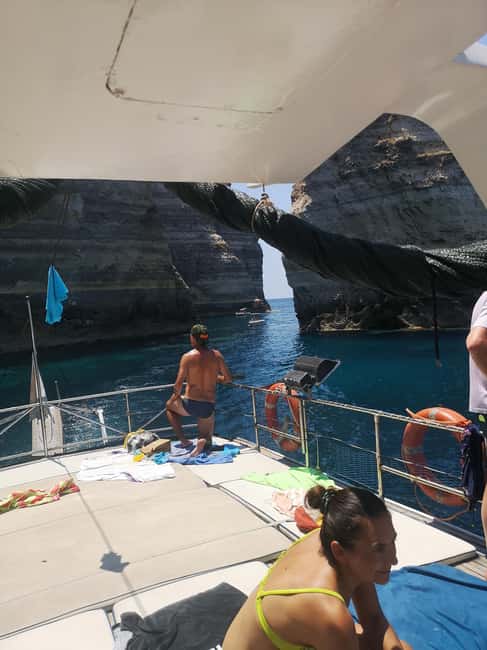 Lampedusa: Yacht excursion, swimming stops and typical lunch - Capo Ponente and the old shipwreck