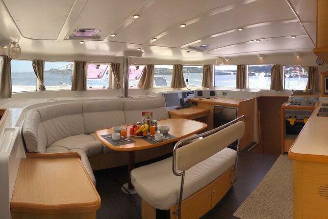 Luxury catamaran from Porto Rafael-Palau to the Maddalena Archipelago - Spargi: the first swim in clear water