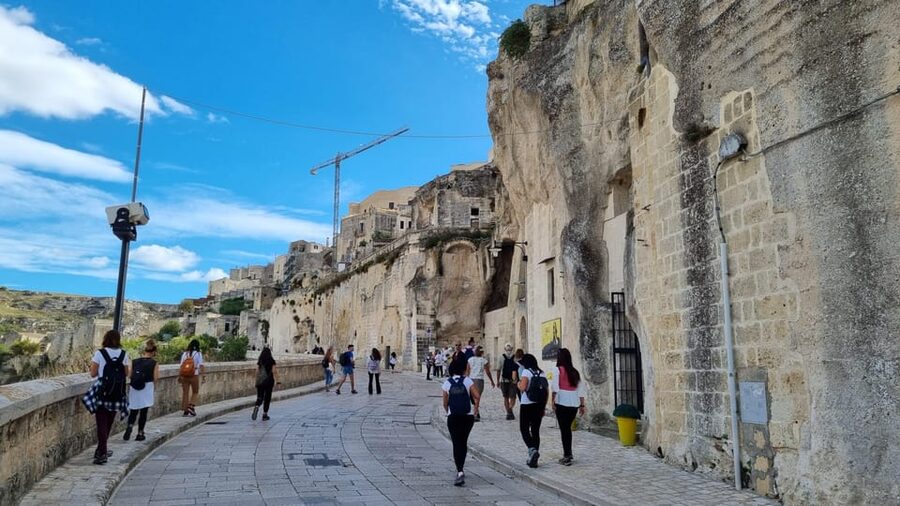 Matera: 3-hour Private Full Sassi di Matera Guided Tour - San Pietro Caveoso brings the big views