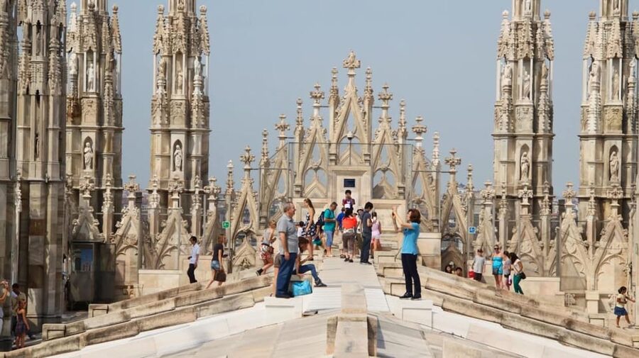 Milan: Cathedral and Terraces Guided Tour with Tickets - Starting Beneath Milan’s Glass Arcade