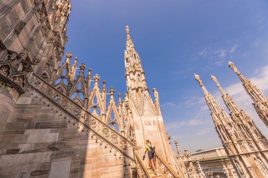 Milan Duomo and Rooftop 2-Hour Guided Tour - Entering the cathedral from above
