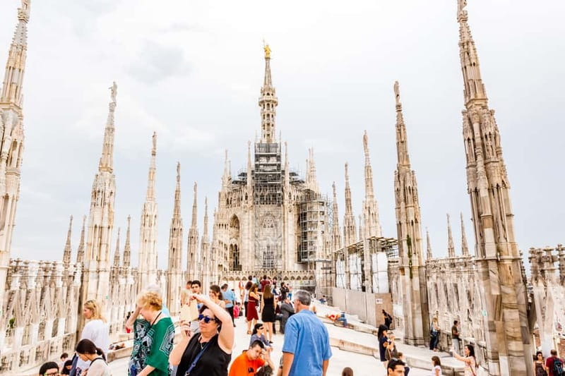 Milan Duomo Rooftops Tour + Optional Hop-on-Hop-off ticket - The Duomo roof is Milan’s best viewing platform