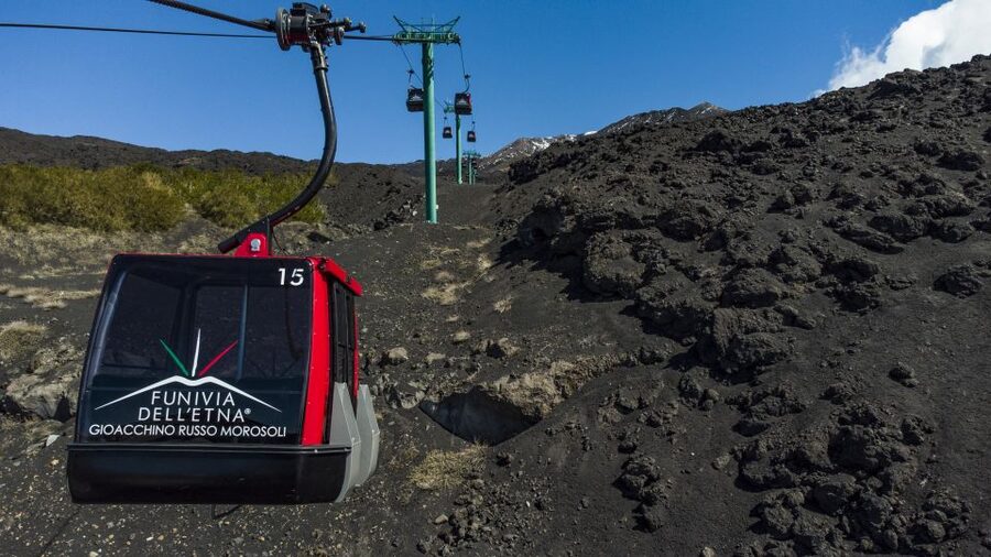 Mount Etna: Return Funivia dell'Etna Cable Car Ticket - Returning by cable car