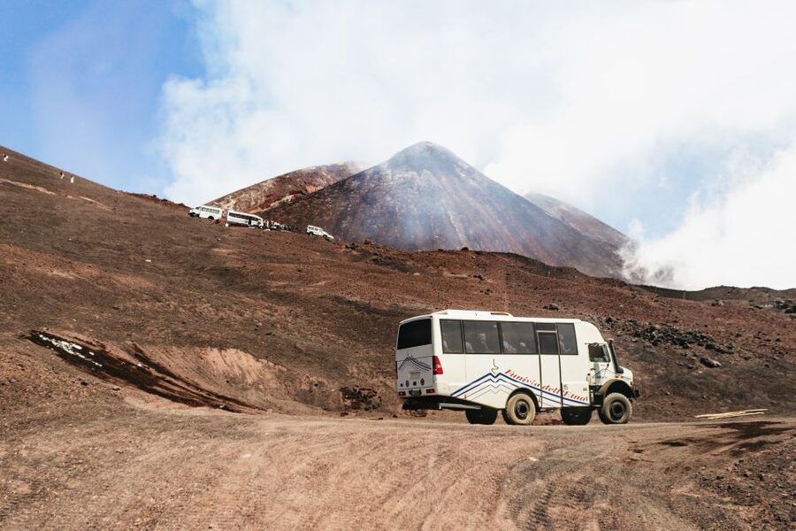 Mount Etna: Summit Trek with Cable Car and snack included - A demanding descent through loose volcanic ground