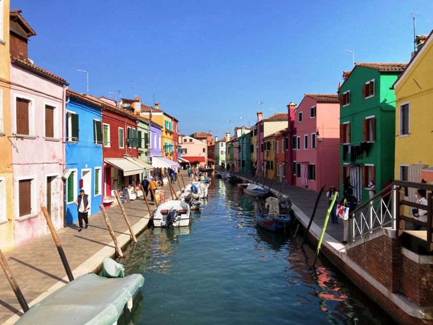 Murano and Burano half-day trip from Punta Sabbioni Jesolo - The covered motorboat across the Venetian lagoon