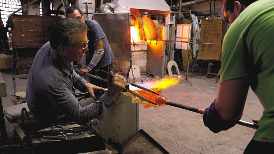 Murano: Glass Blowing Demonstration and Artistic Glass Gift - Watching molten glass become a horse