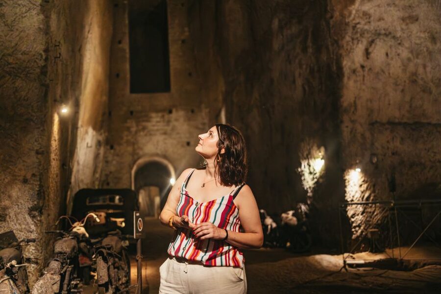 Naples: The Bourbon Tunnel Guided Tour with Entrance Ticket - The steps, light, and sound