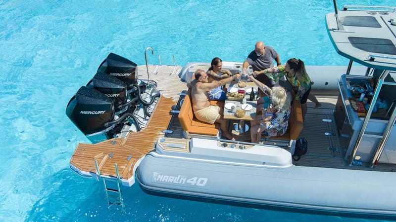 Olbia: Boat tour to Tavolara Park with Aperitif and Drinks - A long aperitif with local flavors