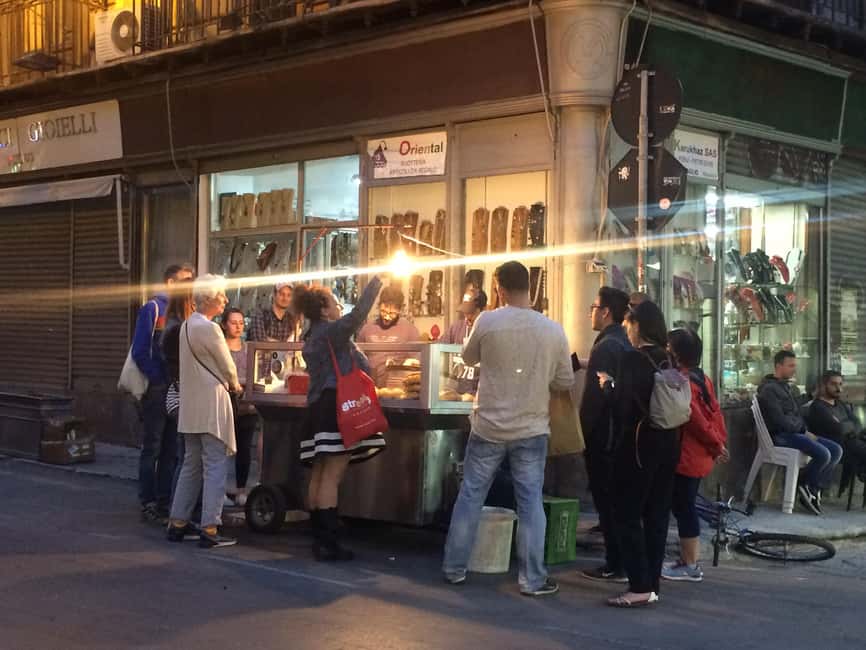 Palermo: Small Group Night Street Food Tour - A Sweet Finish After Three Drinks