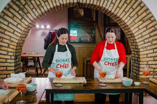Pasta Cooking Class Near the Colosseum with 3 Spritz Cocktails - Carbonara, cacio e pepe, and what you actually eat
