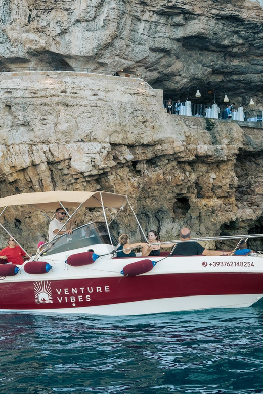 Polignano Sea Caves: Boat Tour with Snorkeling & Aperitif - Grotta Ardito and the limestone coast