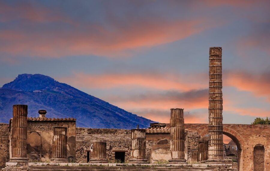 Pompeii: Skip-the-line-Ticket and Guided Tour - The forum and the view toward Vesuvius