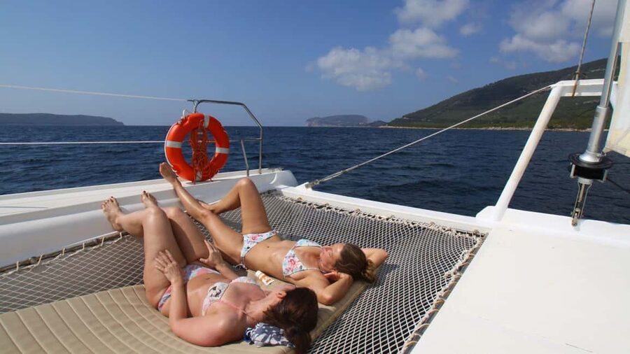 Porto Conte: Half-day catamaran tour with aperitif - The Sardinian Aperitif Onboard