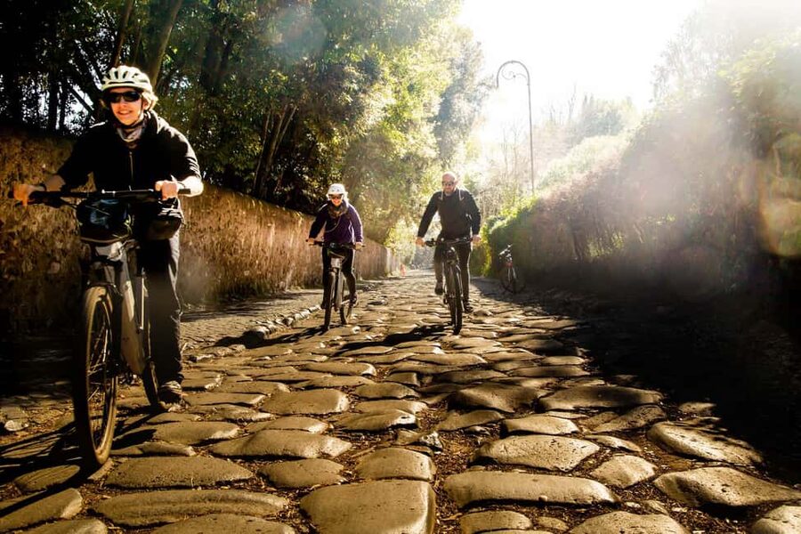Rome: Appian Way Aqueducts Bike Tour (UPG Catacombs & Lunch) - Why the Appian Way works best by e-bike