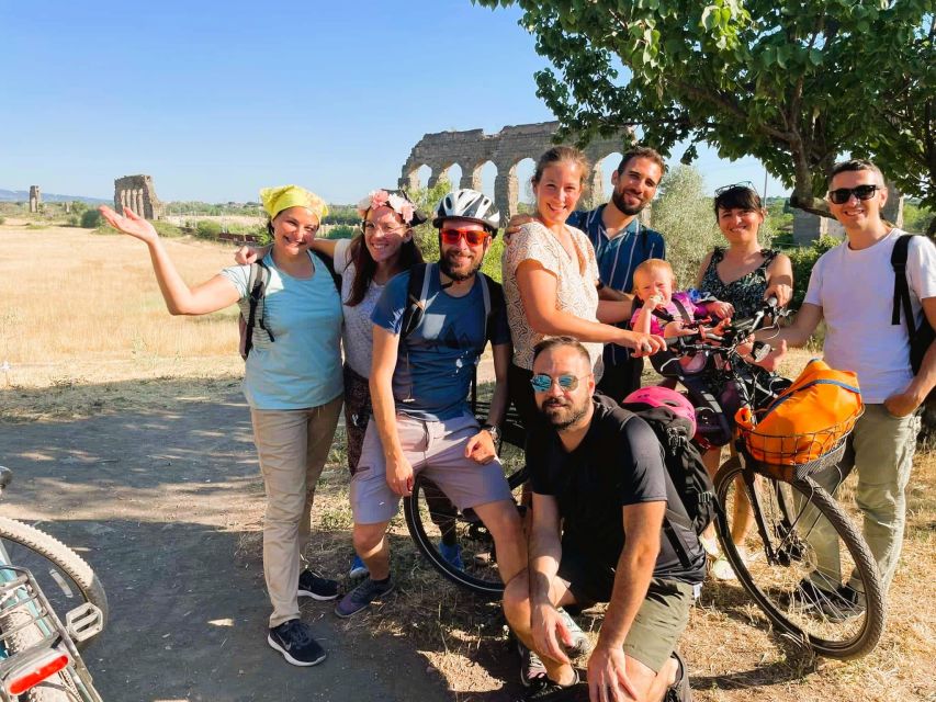 Rome: Appian Way & Catacomb Sunset E-bike Tour with Aperitif - Villa di Massenzio and Cecilia Metella