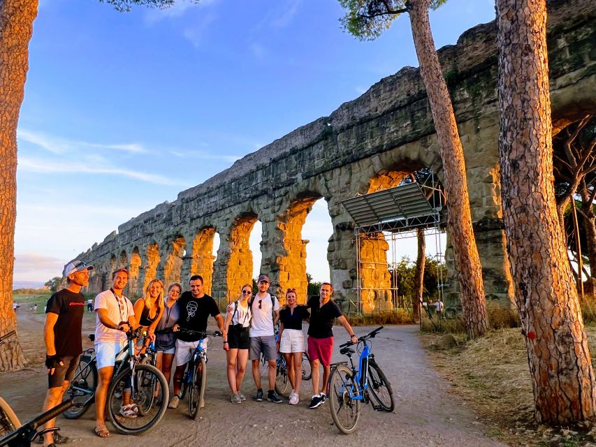 Rome: Appian Way & Catacomb Sunset E-bike Tour with Aperitif - Starting near Circo Massimo