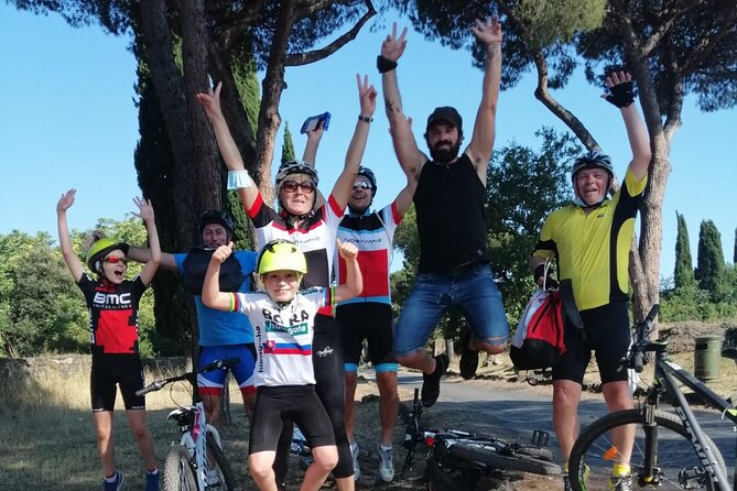Rome:Appian Way E-bike Tour, Catacombs, Aqueducts & Transfer - Riding the Appian Way on an e-bike