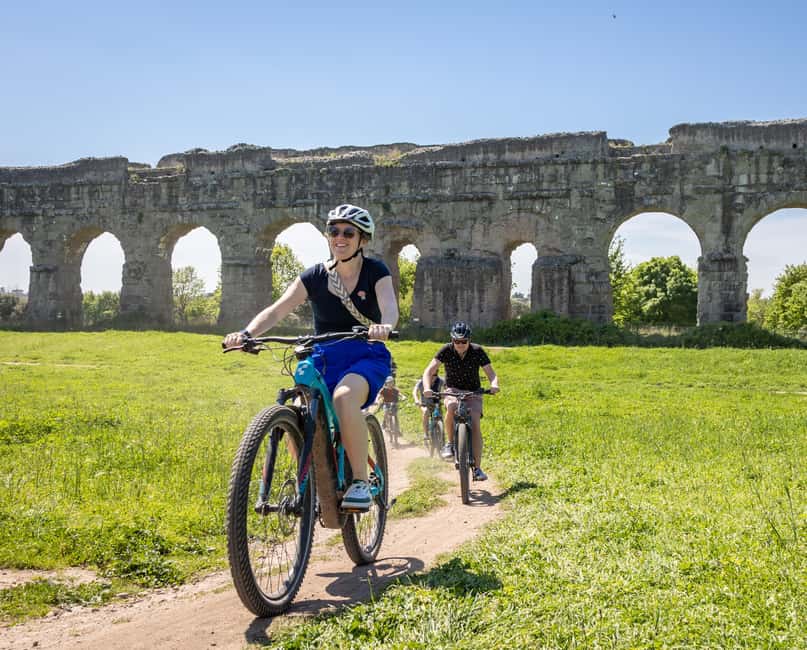 Rome:Appian Way E-bike Tour with Catacombs, Aqueducts & Food - Starting out on the CUBE electric mountain bike