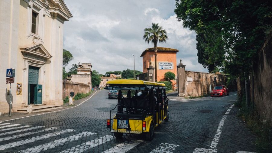 Rome: Appian Way Golf Cart Tour with Roman Catacombs Entry - Tombs, walls, and Rome’s southern edge