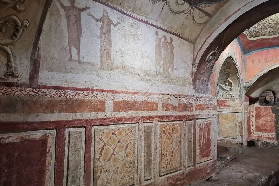 Rome: Catacombs of Priscilla Entry Ticket & Guided Tour - Walking through the burial galleries