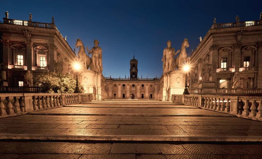Rome: City Golf Cart at Night Tour - Piazza del Campidoglio and Michelangelo’s hilltop setting