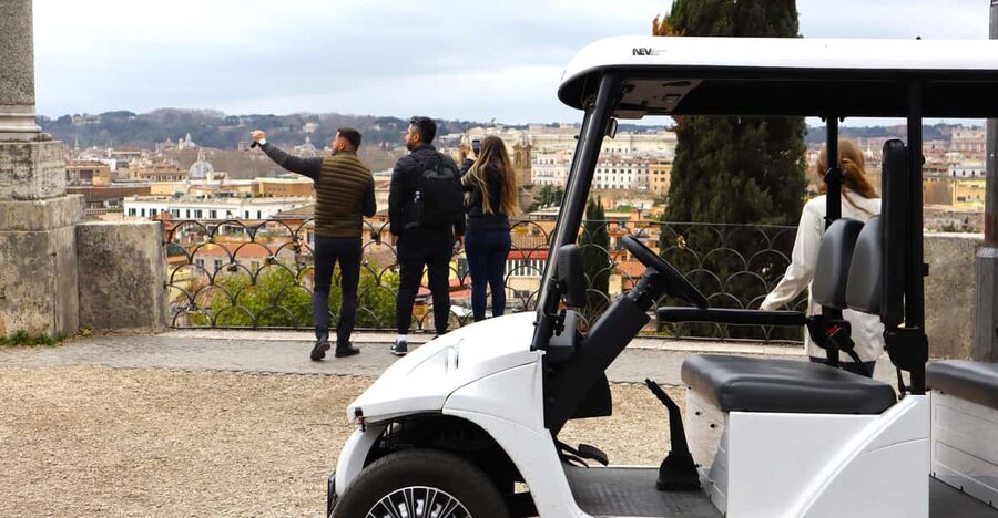 Rome: City Highlights Golf Cart Tour - Villa Borghese begins the route quietly