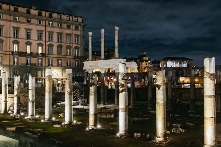 Rome: City Highlights Moonlight Walking Tour - Walking along Via dei Fori Imperiali