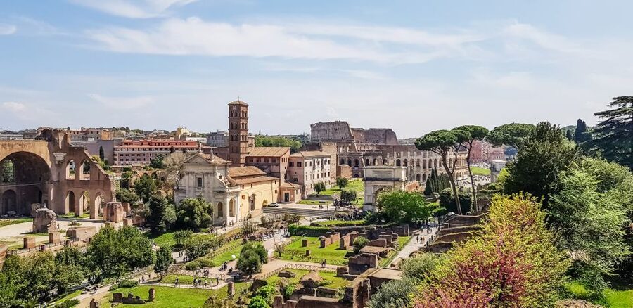 Rome: Colosseum Arena, Palatine Hill & Forum Guided Tour - Walking through the Roman Forum