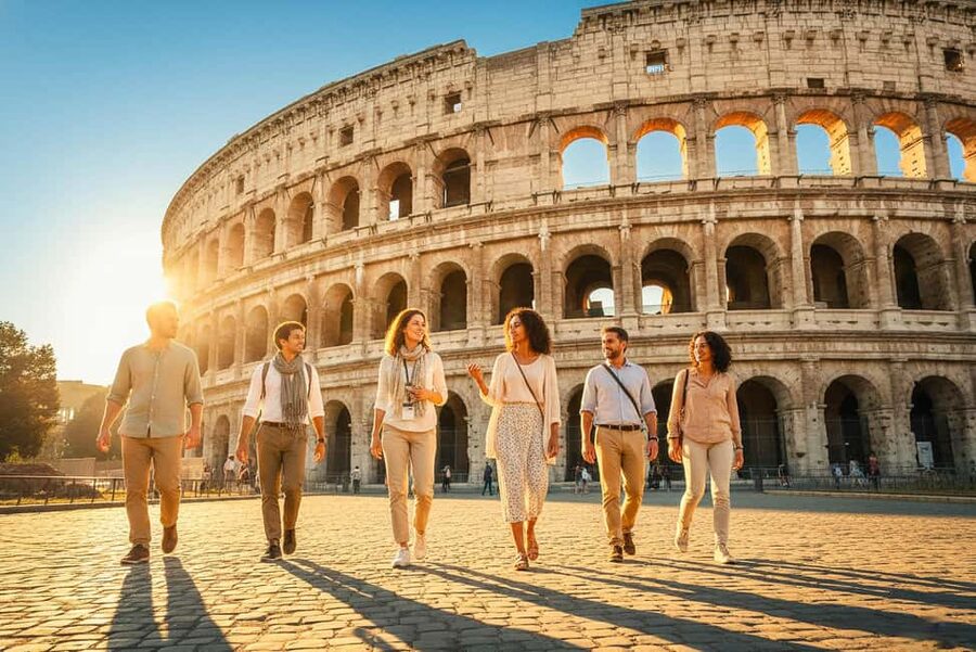 Rome: Colosseum Arena Twilight Tour & Imperial Forum Visit - The guides make the difference