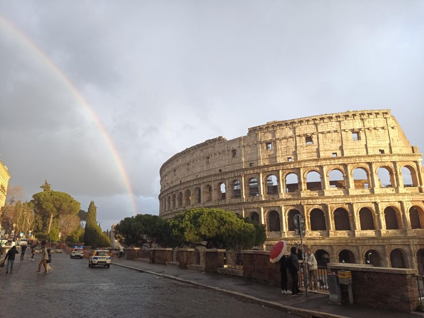 Rome: Colosseum, Palatine Hill, & Roman Forum Walking Tour - Entering the Colosseum on levels one and two