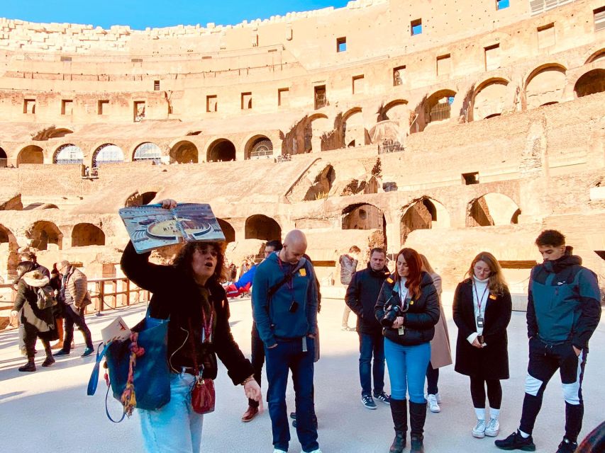 Rome: Colosseum, Roman Forum, and Palatine Hill Ancient Tour - Entering the Colosseum