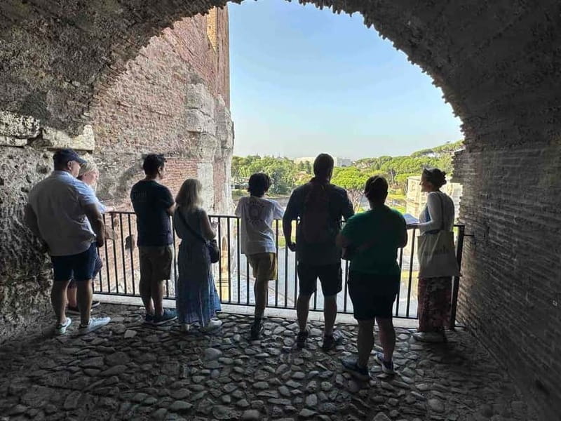 Rome: Colosseum VIP Top Floor 7 Pax Tour - Entering through the VIP route