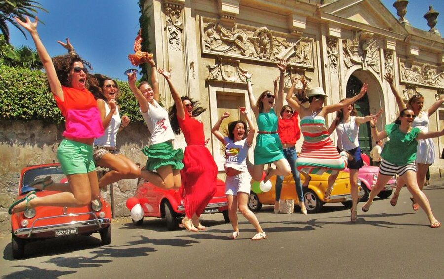 Rome Driving Tour By Vintage Fiat 500 - Aventine Hill and the secret keyhole