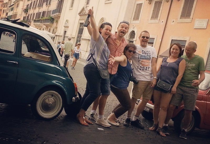 Rome Driving Tour By Vintage Fiat 500 - Along the Tiber and into Trastevere
