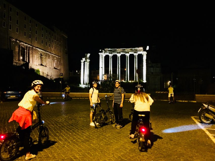 Rome: E-Bike Night Tour with Food and Wine Tasting - Piazza Navona, the Pantheon, and Trevi Fountain