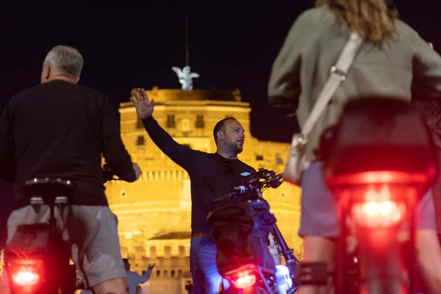 Rome: E-Bike Night Tour with Food and Wine Tasting - Price, timing, and who gets the best value