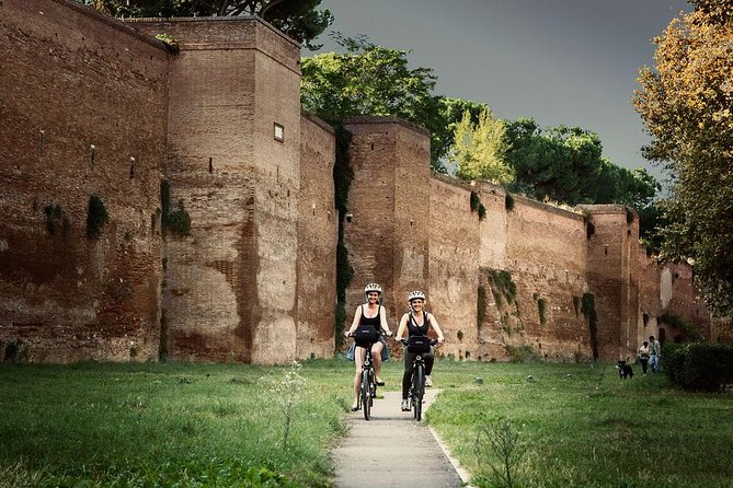 Rome EBike Tour: Appian Way, Catacombs & Roman Aqueducts - Porta San Sebastiano and the ancient city walls