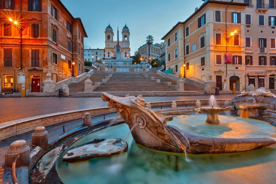 Rome: Evening Golf Cart Tour with Aperitivo - Trevi Fountain and the best photo angles