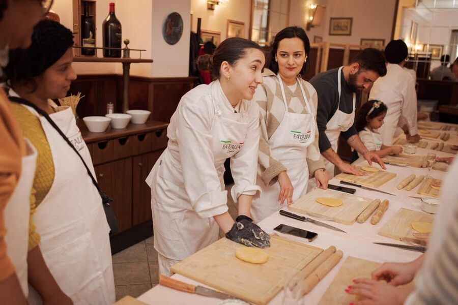 Rome: Fettuccine Pasta Cooking Class in Rome's City Center - Bruschetta, wine, and the meal with a view