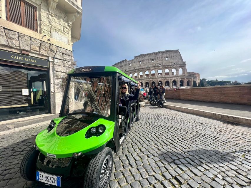 Rome: Golf Cart Tour with Artisanal Gelato Tasting - Key points to know before booking