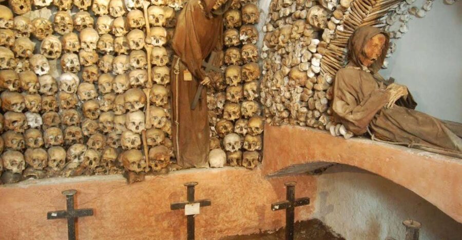 Rome: Guided Catacombs Tour & Capuchin Crypt (Audio Guide) - Entering Santa Maria della Concezione and its bone chapels