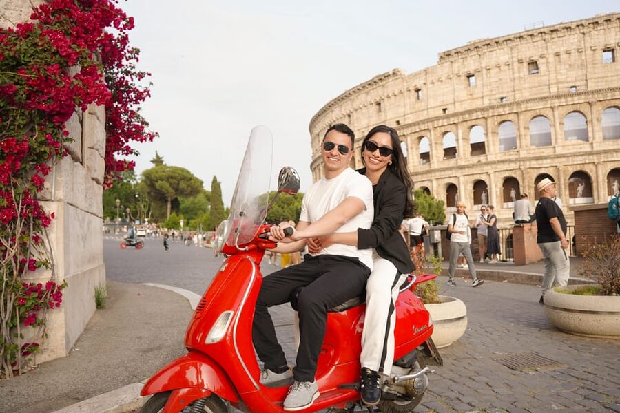 Rome: Guided City Food Tour by Vespa and Tastings - What the sightseeing route can include