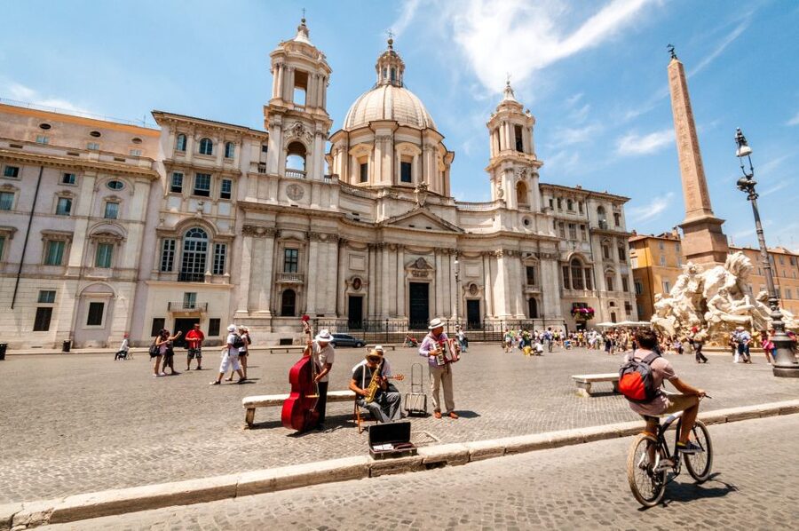 Rome: Highlights Bike Tour - The Colosseum and Arch of Constantine